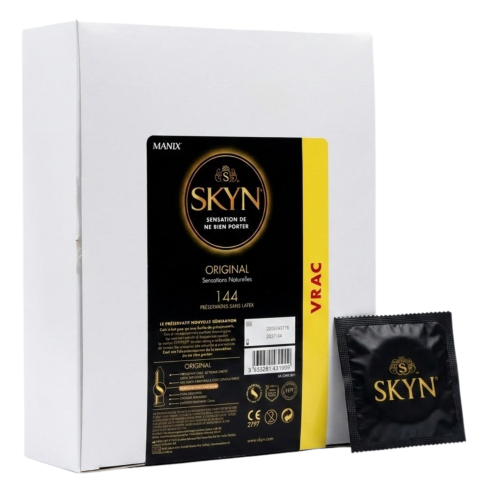 Prezerwatywy bez lateksu SKYN Original klasyczne cienkie 144 szt.
