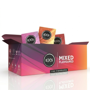 Prezerwatywy Smakowe EXS Mixed Flavoured Cienkie Mix Smaków 144 szt.