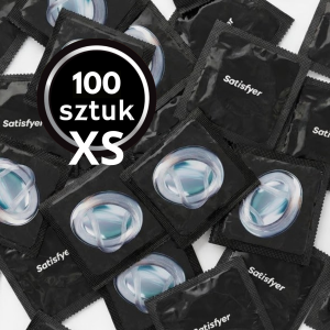 Prezerwatywy SATISFYER Dopasowane do rozmiaru XS mniejsze 100 szt