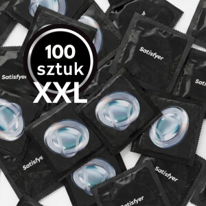 Prezerwatywy SATISFYER Dopasowane do rozmiaru XXL duże 100 szt