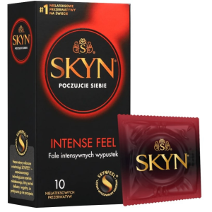 SKYN Intense Feel Prezerwatywy bez lateksu z wypustkami stymulujące 10 szt.