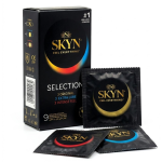 SKYN Selection Prezerwatywy bez lateksu MIX z wypustkami klasyczne nawilżane 9 szt.