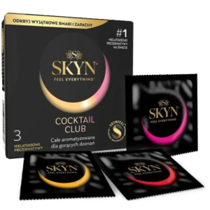 SKYN Cocktail Club Prezerwatywy bez lateksu smakowe cienkie 3 szt.