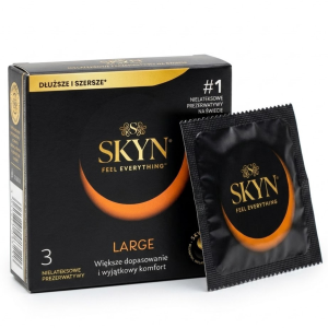 SKYN Large Prezerwatywy bez lateksu większy rozmiar XL 3 szt.
