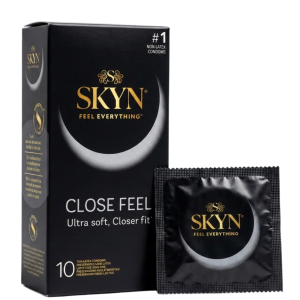 SKYN Close Feel Prezerwatywy bez lateksu dopasowane mniejszy rozmiar 10 sztuk