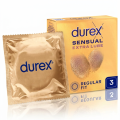 Durex Sensual Extra Lube Prezerwatywy nawilżane z lubrykantem cienkie 3 szt.