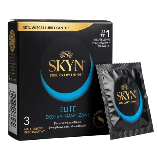 Prezerwatywy cienkie SKYN Elite ekstra nawilżane bez lateksu 3 szt.