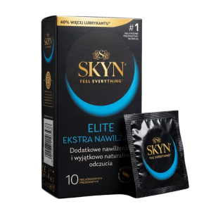 SKYN Elite Ekstra Nawilżane Prezerwatywy bez lateksu cienkie nawilżane 10 szt.