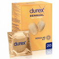 Durex Sensual No Latex Prezerwatywy bez lateksu cienkie nawilżane 20 szt.