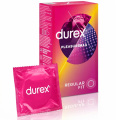 Durex Pleasuremax Prezerwatywy prążkowane z wypustkami cienkie nawilżane 10 szt.