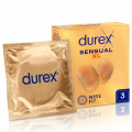Durex Sensual XL Prezerwatywy Powiększone duży rozmiar nawilżane 3 szt.
