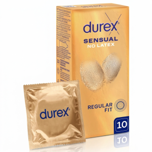 Durex Sensual No Latex prezerwatywy cienkie bez lateksu nawilżane 10 szt.