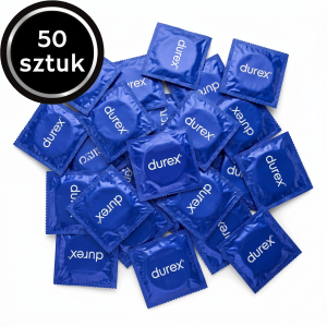 Durex  Natural Slim Fit Prezerwatywy dopasowane mniejszy rozmiar cienkie nawilżane 50 szt.