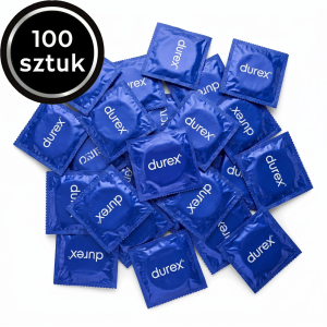Durex  Natural Slim Fit Prezerwatywy dopasowane mniejszy rozmiar cienkie nawilżane 100 szt.
