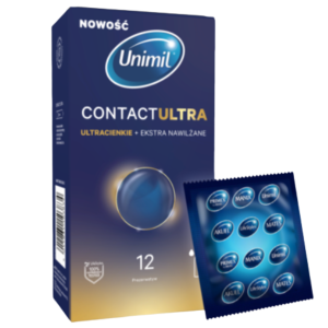 Prezerwatywy Unimil Contact Ultra Cienkie nawilżane 12 szt.