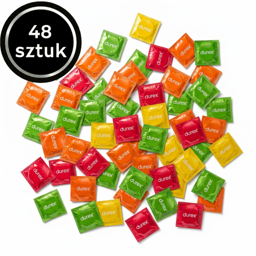  Saboreame Prezerwatywy smakowe owocowe cienkie nawilżane 48 szt.