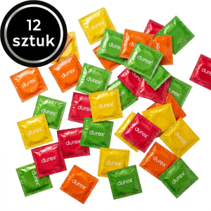  Saboreame Prezerwatywy smakowe owocowe cienkie nawilżane 12 szt.