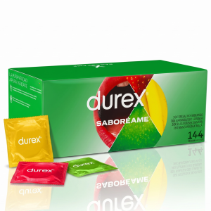 Durex Saboreame Prezerwatywy smakowe owocowe cienkie nawilżane 144 szt.