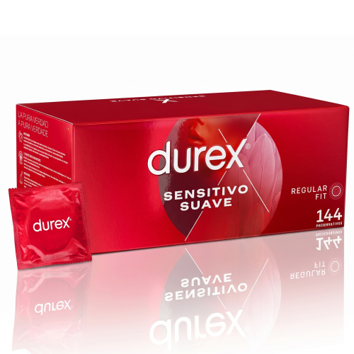 Durex Sensitivo Suave Prezerwatywy super cienkie nawilżane 144 szt.