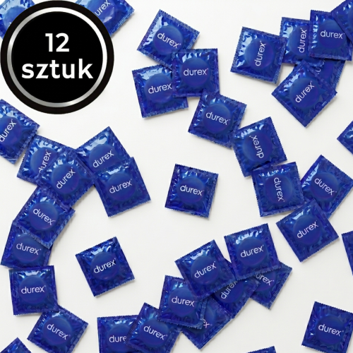 Durex Natural XL Prezerwatywy powiększone większe cienkie nawilżane 12 szt.