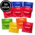 Durex Prezerwatywy mix smakowe cienkie klasyczne nawilżane 50 szt.