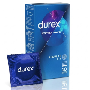 Durex Extra Safe Prezerwatywy pogrubione nawilżane 10 szt.