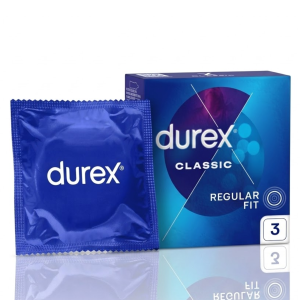 Durex Originals Prezerwatywy klasyczne grubsze nawilżane 3 szt.