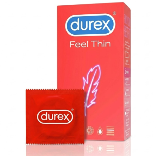 Durex Feel Thin Prezerwatywy cienkie nawilżane 12 szt.