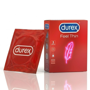 Durex Feel Thin Prezerwatywy cienkie nawilżane 3 szt.