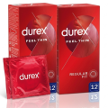 Durex Feel Thin Classic cienkie prezerwatywy nawilżane 2x 12 szt.