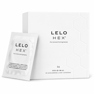 Prezerwatywy ultra cienkie Lelo Hex Original dopasowane naturalne odczucia 36 szt.