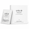 Prezerwatywy ultra cienkie Lelo Hex Original dopasowane naturalne odczucia 3 szt.