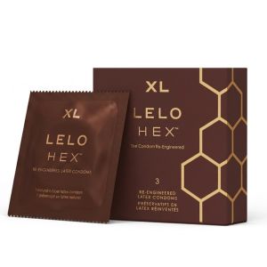 Prezerwatywy Lelo Hex Respect XL Większy Rozmiar cienkie 3 szt.