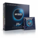 MY SIZE MIX Prezerwatywy rozmiar 69 mm dopasowane do obwodu cienkie smakowe prążkowane 28 szt.
