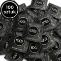 Prezerwatywy czarne EXS Black Latex cienkie nawilżane lateksowe 100 szt.