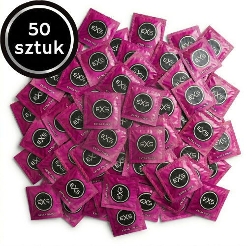  Prezerwatywy grube EXS Extra Safe mocne nawilżane 50 szt.