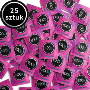 Prezerwatywy smakowe EXS Bubble Gum cienkie guma balonowa 25 szt.