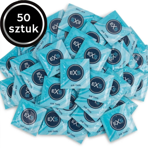 Prezerwatywy ultra cienkie EXS Air Thin najcieńsze nawilżane 50 szt.
