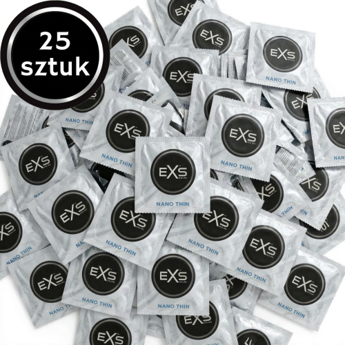Prezerwatywy ultra cienkie EXS Nano Thin nawilżane 25 szt.