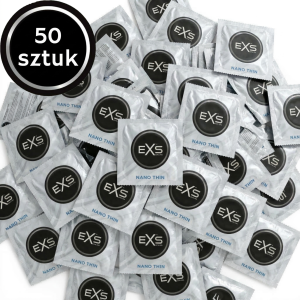 Prezerwatywy ultra cienkie EXS Nano Thin nawilżane 50 szt.