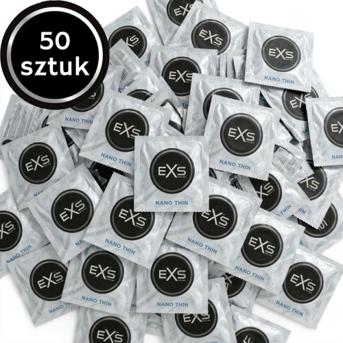 Prezerwatywy ultra cienkie EXS Nano Thin nawilżane 50 szt.