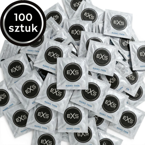Prezerwatywy ultra cienkie EXS Nano Thin nawilżane 100 szt.