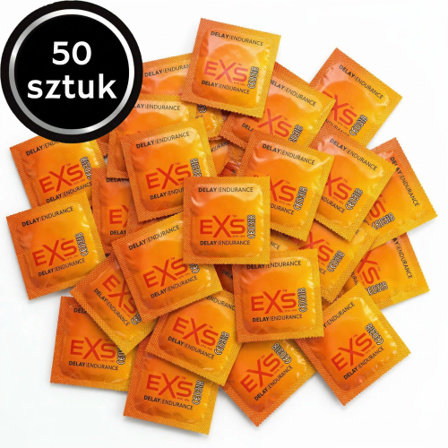 Prezerwatywy opóźniające wytrysk EXS Delay przedłużające cienkie 50 szt.