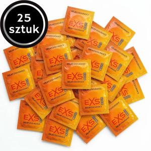 Prezerwatywy opóźniające wytrysk EXS Delay przedłużające cienkie 25 szt.