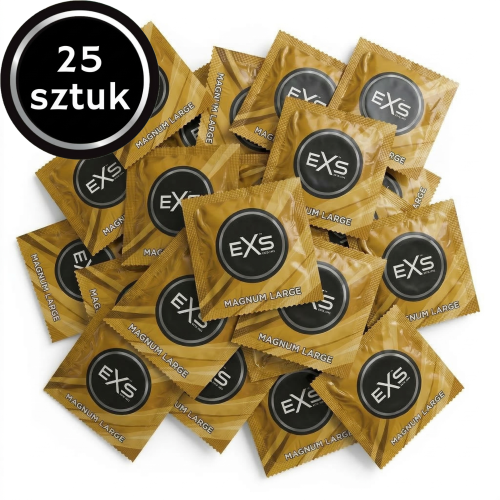  Prezerwatywy XL EXS Magnum duży rozmiar cienkie 25 szt.
