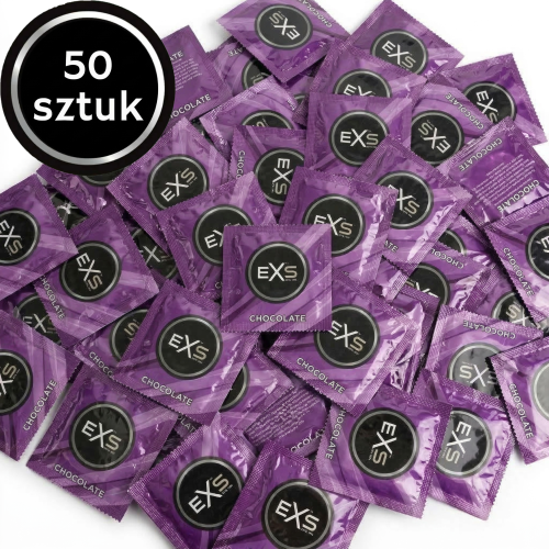 Prezerwatywy smakowe EXS Chocolate czekoladowe cienkie 50 szt.
