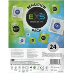 Prezerwatywy EXS Sensation Pack mix cienkie i prążkowane 24 szt.
