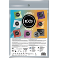 Prezerwatywy EXS Variety Pack 2 mix cienkie prążkowane czarne smakowe 42 szt.
