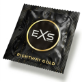 Prezerwatywy cienkie EXS Rightway Gold nawilżane wegańskie 1 szt.