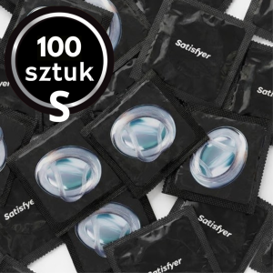 Prezerwatywy SATISFYER Dopasowane do rozmiaru S mniejsze 100 szt